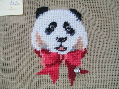 NWT Needlepoint Panda Monica Imports 8