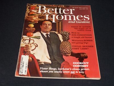 1961 JUNE BETTER HOMES & GARDENS MAGAZINE - VICTOR BORGE FRONT COVER - H 1340-image