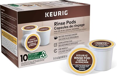 Keurig 10ct Rinse Pods, Reduce Flavor Carry-Over, Brews in both Classic 1.0 and-image