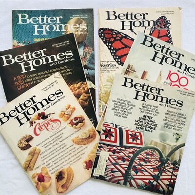 Lot of 6 Vintage 1976 Better Homes & Gardens BHG Magazines Cottagecore-image