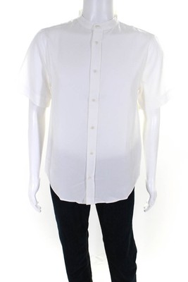 Cozy Earth Men's Cozy Earth Coastal Comfort Short Sleeve Button Down White Size-image