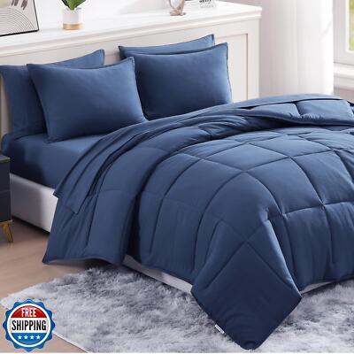 Casa Platino King Bed Set Pre-Washed Soft and Cozy 100% Brushed Microfiber Ki-image