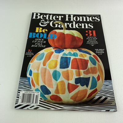 Better Homes and Gardens Magazine October 2020 Fall Issue NEW-image