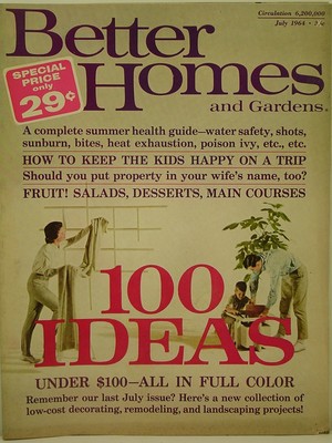 1964 Better Homes & Gardens Magazine: July - 100 Ideas under $100/Fruit dishes-image