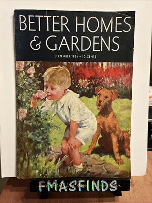 FF September 1934 BETTER HOMES & GARDENS Vintage Magazine EX-image