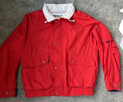 Vintage London Fog Jacket Red W/ Blue  Medium Sailing Skiing windbreaker jacket-image