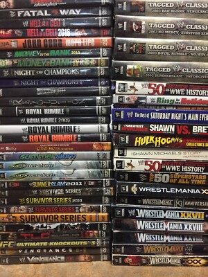Wrestling DVDs New and Used, your choice, Buy more to get discounts.  UPDATED-image