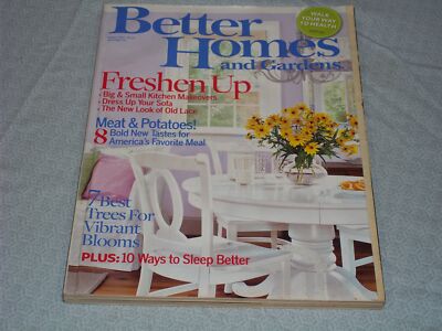 2007 MARCH BETTER HOMES & GARDENS MAGAZINE - FRESHEN UP FRONT COVER - H 4081-image