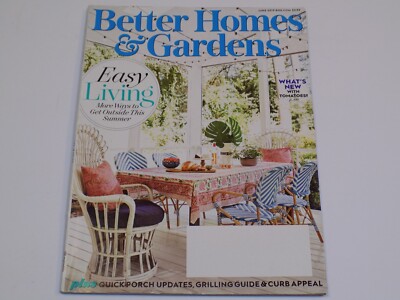 Better Homes Gardens Magazine June 2019 Easy Living Tomatoes Quick Porch Update-image