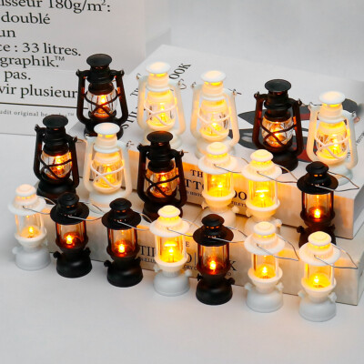 4PC 1/6 Scale Dollhouse Miniatures Accessories Vintage Wind Lantern Groceries-image