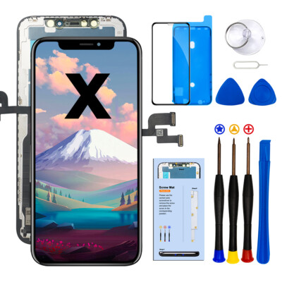 For iPhone X Display LCD Touch Screen Digitizer Assembly Replacement A+ Quality-image