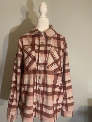 MEMBER’S MARK Womens Cozy Soft BUTTON Down Shirt Size Large-image