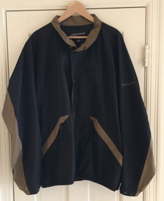 Vintage DryJoys DJ FootJoy FJ Mens XL Windbreaker Jacket Full Zip Golf Rain Coat-image