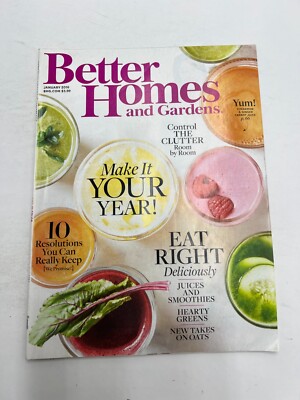 Better Homes and Gardens January 2016 - Make It Your Year! Control the Clutter-image