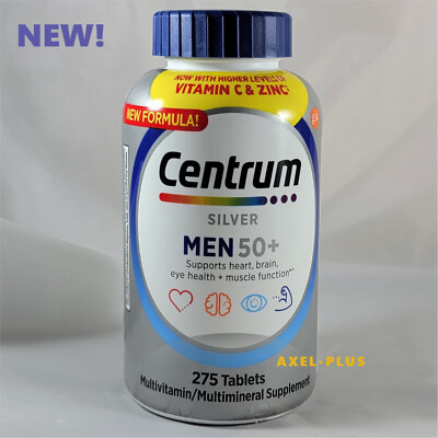 Centrum Silver MultiVitamin MultiMineral Complete Vitamin 275 Tabs Men Over 50+-image