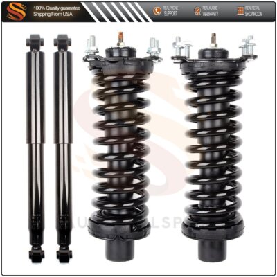 For 02-12 Jeep Liberty Front Quick Complete Strut Coil Spring & Rear Shocks ×4-image