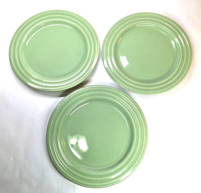 Pier 1 New Essentials Sage Salad Plates, Lot Of 3 Vintage Pier 1 Salad Plates.-image