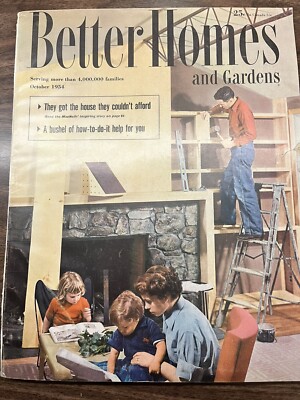 Better Homes & Gardens Magazine - Remodel Cover (Oct 1954) Vintage MCM-image