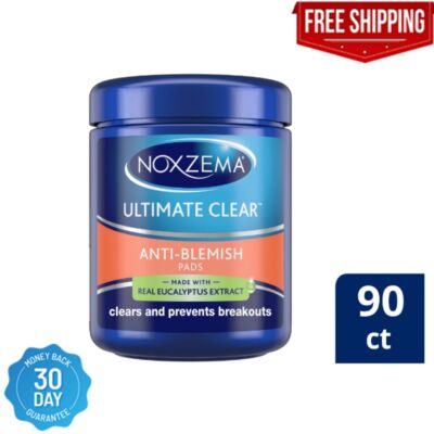 Noxzema Ultimate Clear Face Pads Anti-Blemish Made with over 60% Alcohol 90 Coun-image