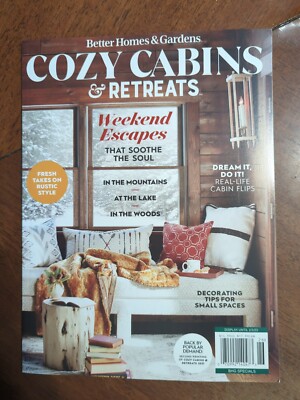 Better Homes and Gardens Cozy Cabins & Retreats Magazine Weekend Escape RP-image