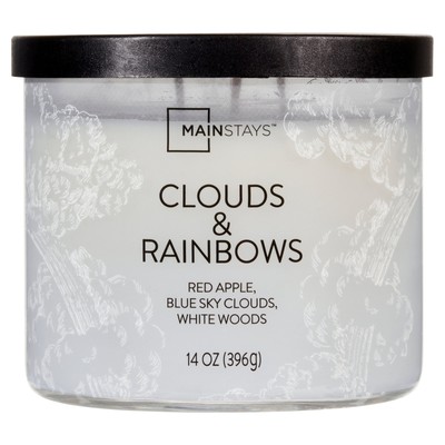 Mainstays 3-Wick Wrapped Clouds & Rainbows Scented Candle, 14 oz-image