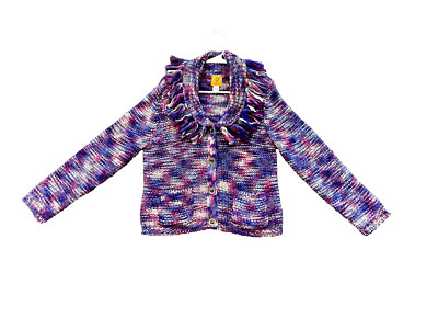 RUBY RD Sweater Cardigan Women Size L - Cozy Comfortable heavier bulky-image