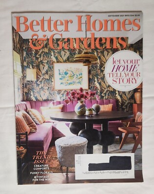 Better Homes & Gardens September 2021 