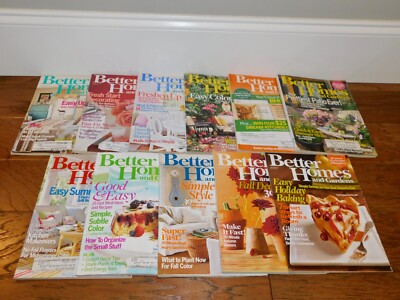 VINTAGE! Better Homes and Gardens Magazine LOT of 11 Issues 2007 Holidays++-image