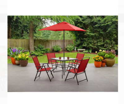 Mainstays MS16-301-001-12 Albany Lane Outdoor Patio Dining Set, Multiple Colors-image