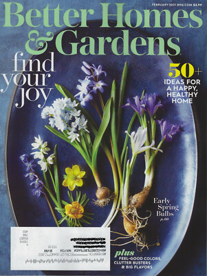 BETTER HOMES & GARDENS MAGAZINE February 2021 50+ Ideas for a Happy Healthy Home-image