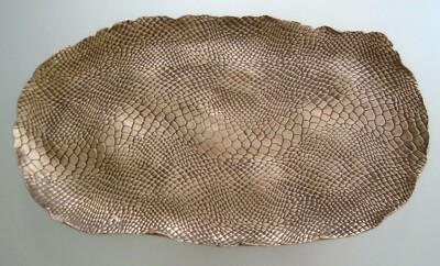 Pier 1 Snakeskin Design Long Oval Platter-image