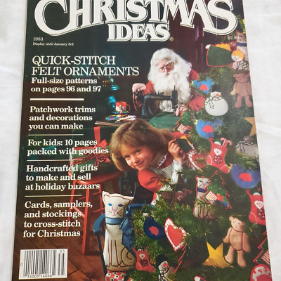 Christmas Ideas 1983 Pattern Magazine Better Homes Gardens Crafts Country Charts-image