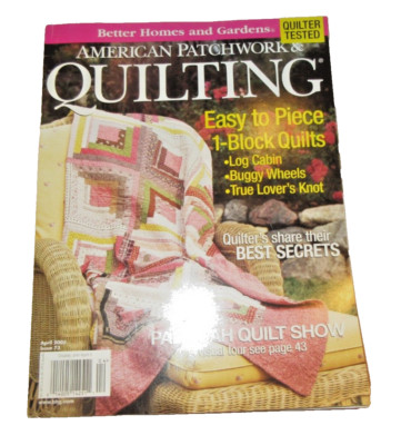 VTG 2005 APRIL AMERICAN PATCHWORK & QUILTING-BETTER HOMES & GARDENS-Pgs.112GD-FS-image