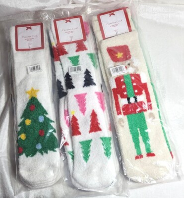 6 Pairs Macy's Charter Club Super Soft Cozy Holiday Christmas Crew Socks-image