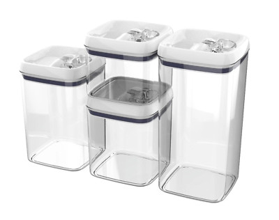 Better Homes & Gardens Canister Pack of 4, Flip Tite Square Food Storage Set-image