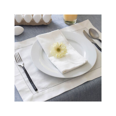 Design Imports Solid Chambray Tablecloth - BLUE ONE SIZE-image