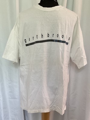 Garth Brooks Ropin The Wind Tour T-Shirt Size X-Large White Vintage 1991-image