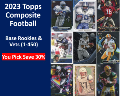 2023 Topps Composite Football Base Singles You Pick Complete Your Set (1-450) RC-image