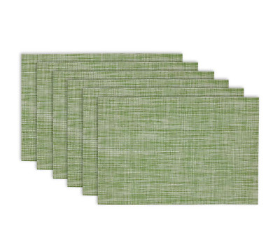 DESIGN IMPORTS ARTICHOKE GREEN TWEED PLACEMAT 13