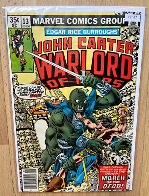 Edgar Rice Borroughs John Carter Warload Of Mars 13 Marvel Comics Group E21-97-image