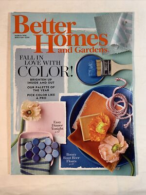 BETTER HOMES AND GARDENS Magazine MARCH 2016 Easy Dinner Tonight DECOR & RECIPES-image