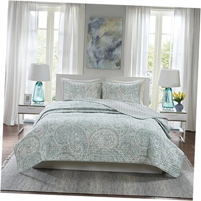  Quilt Set-Trendy Paisley Summer Cover, Cozy Coverlet Lightweight All Season -image