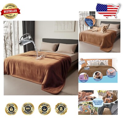 Cozy King Size Waterproof Flannel Blanket - Reversible for Every Emotion-image