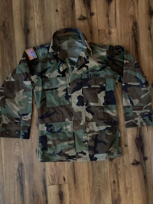 Vintage 90s Army Camouflage Jacket Size Small-image