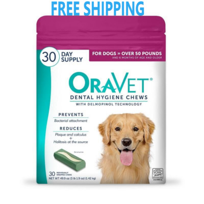 Oravet Dental Chews for Large Dogs Over 50 lbs, 30 ct-image