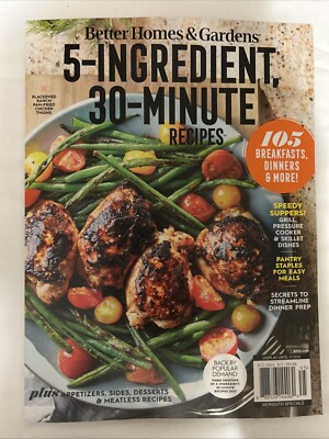 Better Homes & Gardens 5 Ingredient 30 Minute Recipes: 105 Meals - Brand New-image