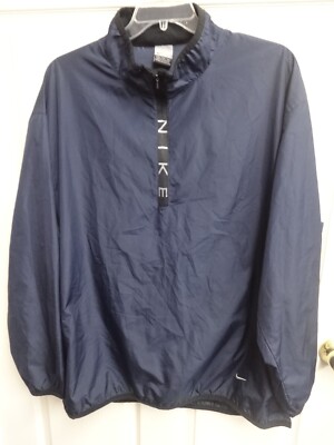 Vintage Nike Air Pullover & Zip Front Poly Wind Breaker Jacket Men Size 2XL-image