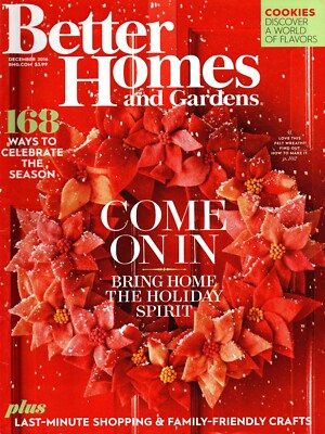 Better Homes & Gardens Magazine December 2016 168 Ways to Celebrate the Season-image
