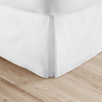 Ultra Plush Premium Pleated Bed Skirt Dust Ruffle Kaycie Gray Basics Collection-image