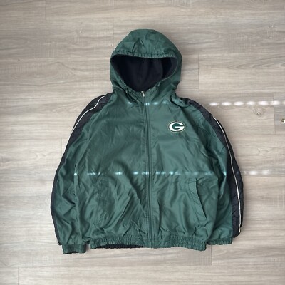 Vintage Green Back Packers Heavyweight Winter Jacket with embroidered logo-image